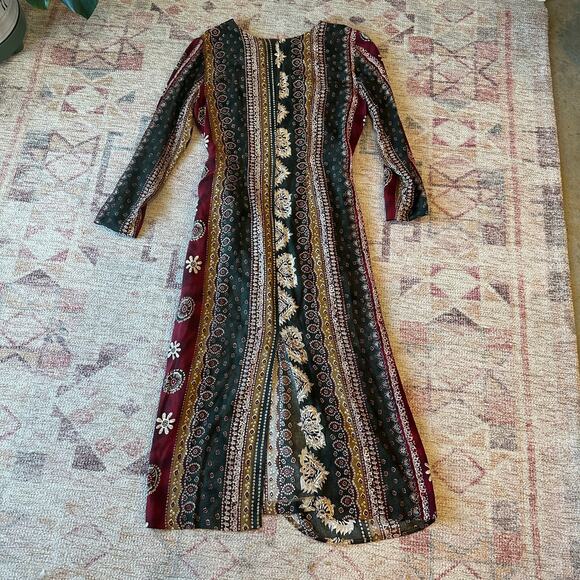 VTG VIA SANT ANDREA Wrap Dress Size 16 Boho Hippie Indie Hipster Casual Eclectic - Picture 5 of 13